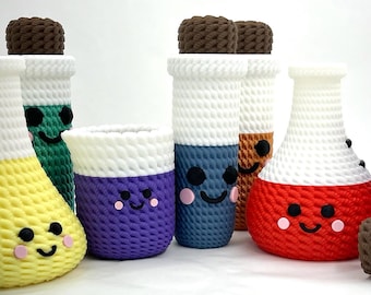 Kawaii Lab Toy Set, Science Desk and Lab Bench Decor