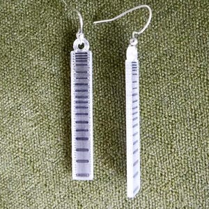 DNA Ladder Earrings: Molecular Biology and Microbiology Jewelry