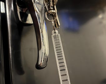 DNA Gel Electrophoresis Keychain: Molecular Biology Gift