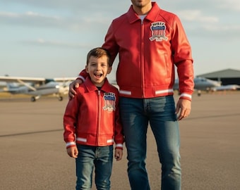 AVIREX Leather Jacket for Son & Dad