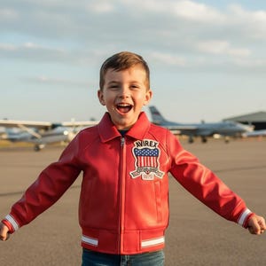 AVIREX Lederjacke für Jungen