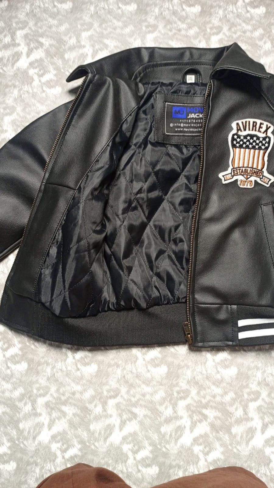 AVIREX Leather Jacket for Boys - Etsy
