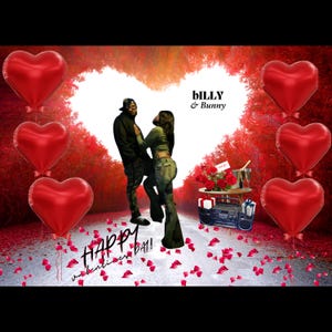 Sovrapposizione digitale di San Valentino in bianco e nero e rosso. Modello personalizzato per San Valentino, Ricordo personalizzato, Sovrapposizione personalizzata PNG,JPG