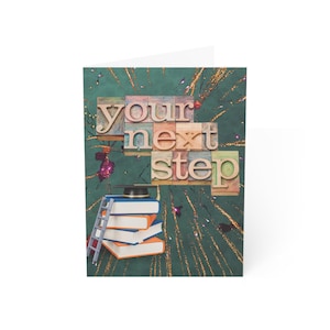 Greeting Cards for Celebrations, Motivation Cards, Encouragement Notes, Graduation Greetings, Handmade Card Set