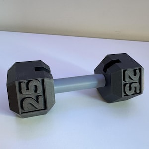 Wizytownik w kształcie hantli drukowany w 3D – wyjątkowy dodatek na biurko do siłowni, prezent dla trenera fitness