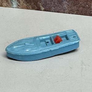Vintage jaren 1950 Sea King omkeerbare autoracer en speedboot plastic speelgoed Hong Kong