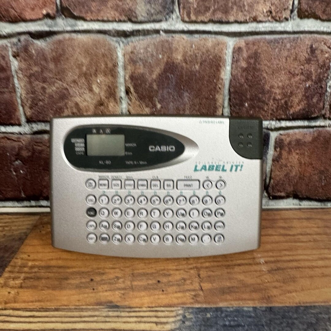 Casio Label It Sticker Casio Label It! KL-60 Ez-label Printer Maker Silver Tested & Works! - Etsy