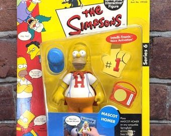 2001 Playmates World Of Springfield Os Simpsons Série 6: Mascote Homer Figura