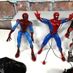 1990's Toy Biz Spider-Man Animated Action Figure Lot of 3 Web Racer Sea Diver image 3