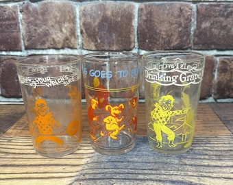 Vintage Welch's Jelly Jar Juice Glasses Howdy Doody 1950s  Archie 1971 Set Of 3