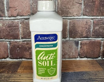 Detergente antimacchia vintage Amway 32 oz 1971, protegge i tessuti dallo sporco, NUOVO NOS (New Old Stock), concentrato.