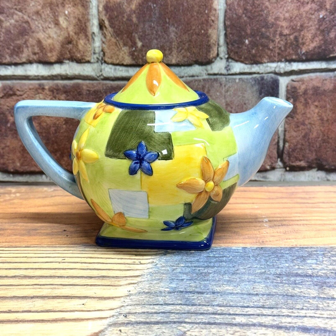 Oneida Kitchen Oneida Kitchen Country Bouquet Collectible Mini Teapot Modern Floral 5 ...