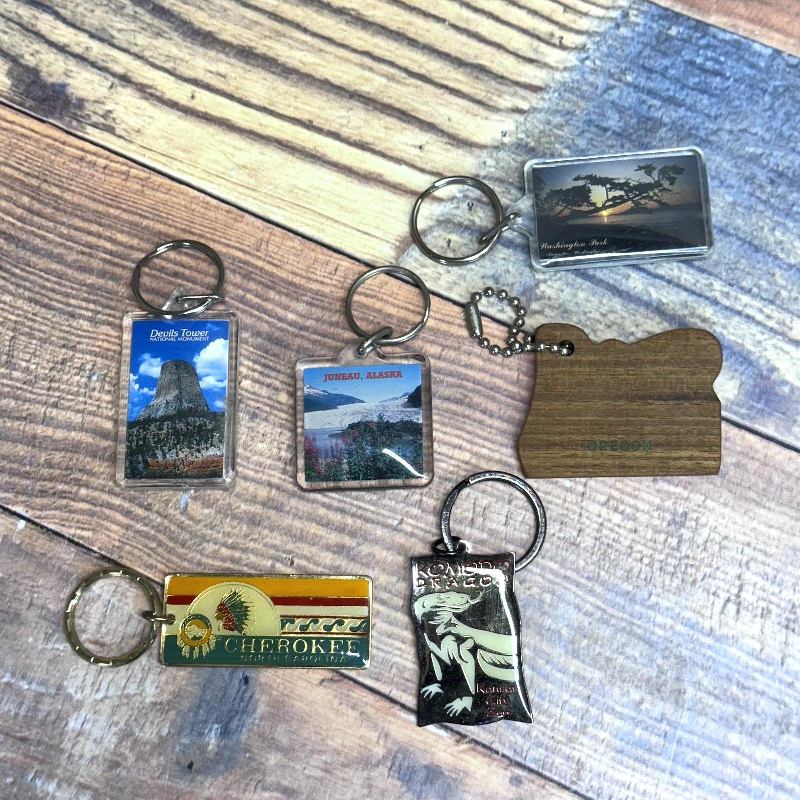 ヴィンテージ USA 旅行土産 キーホルダー アメリカ州 6個セット - Etsy
