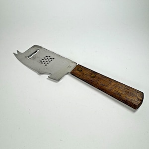 Vtg Kitchen Wizard Multi Tool Knife Opener Zester Grater Slicer Bar Ware Japan