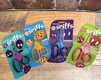 Westcott Sniffs Scented Scissors Blunt Tip Soft Grip Child&#39;s Kid&#39;s CHOOSE SCENT