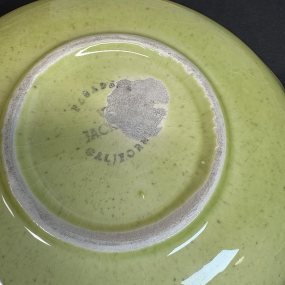 カリフォルニアポタリー 菓子椀 Vintage Vee Jackson California Pottery Trinket Candy Dish Magnolia