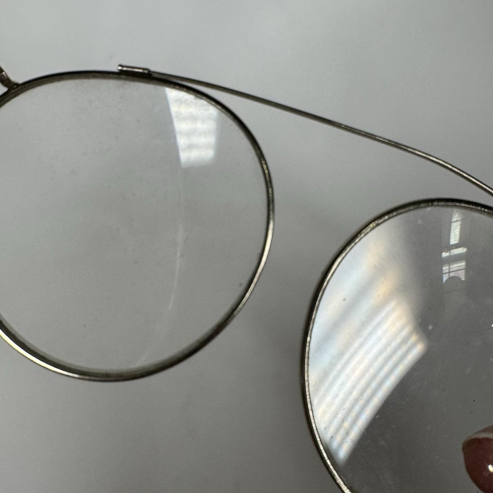 Antique Edwardian Folding Silver Tone Pince Nez Glasses  display picture 1