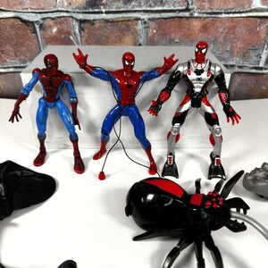 1990's Toy Biz Spider-Man Animated Action Figure Lot of 3 Web Racer Sea Diver image 2