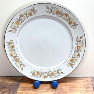 Carlton Fine China Japan #520 ROSEALYN 12&quot; Chop Plate Round Serving Platter