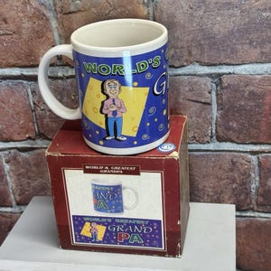 VTG 2004 Größter Opa der Welt Kaffeetasse Boxed Vatertagsgeschenk
