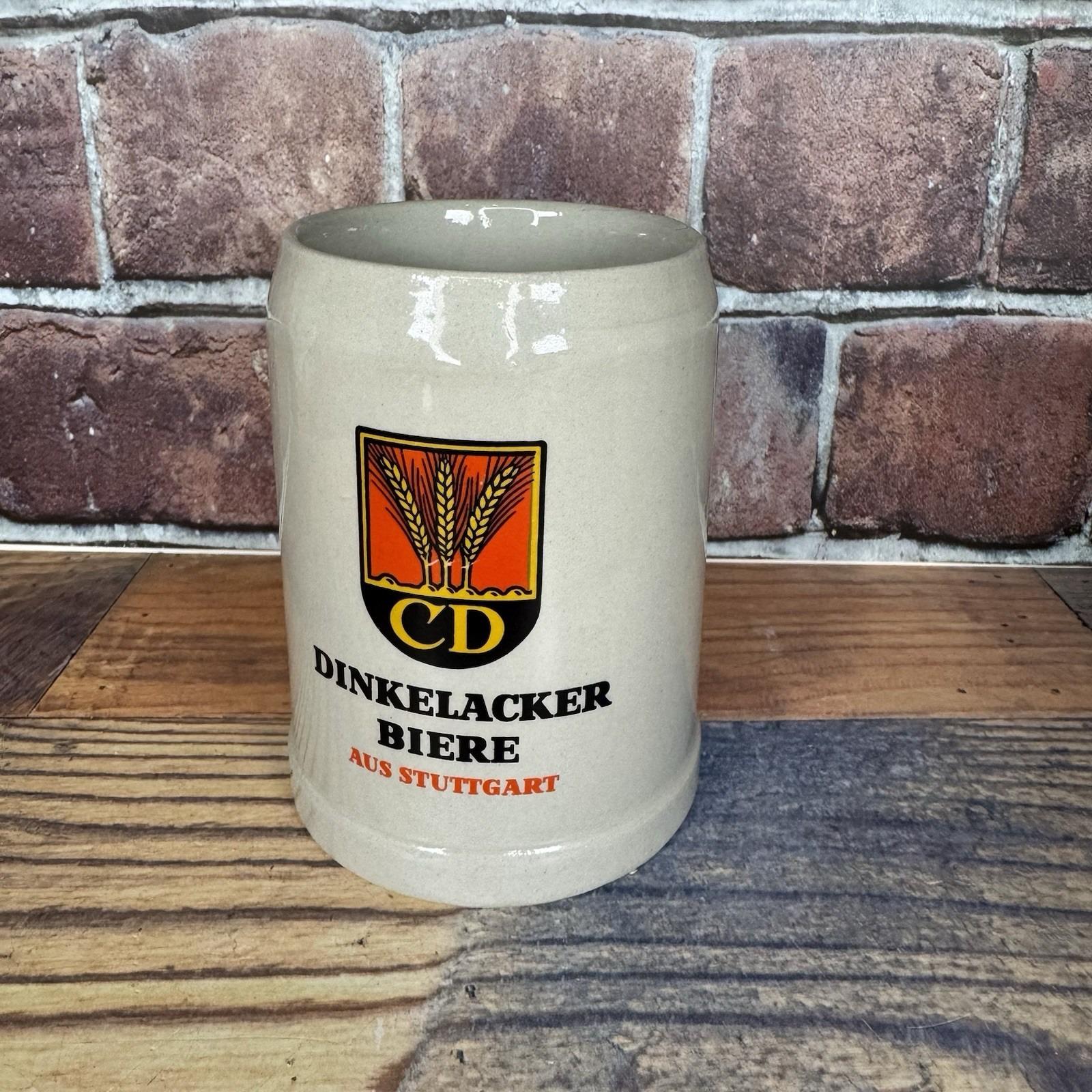 Gerz Dinkelacker Biere Aus Stuttgart 0.5L West Germany Stoneware
