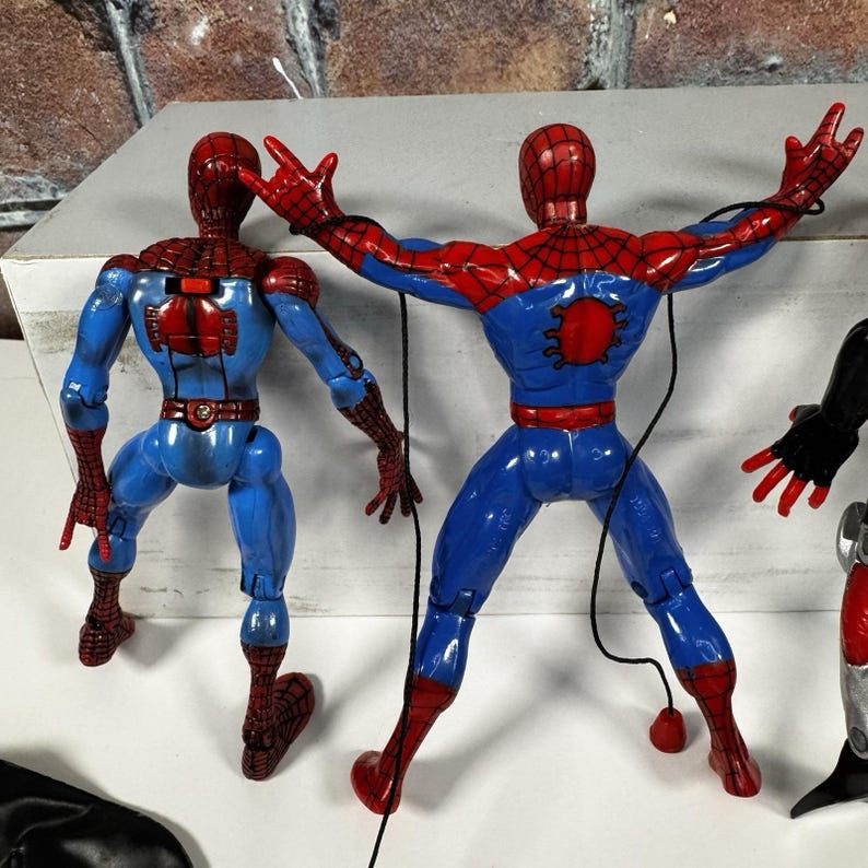 1990's Toy Biz Spider-Man Animated Action Figure Lot of 3 Web Racer Sea Diver image 10