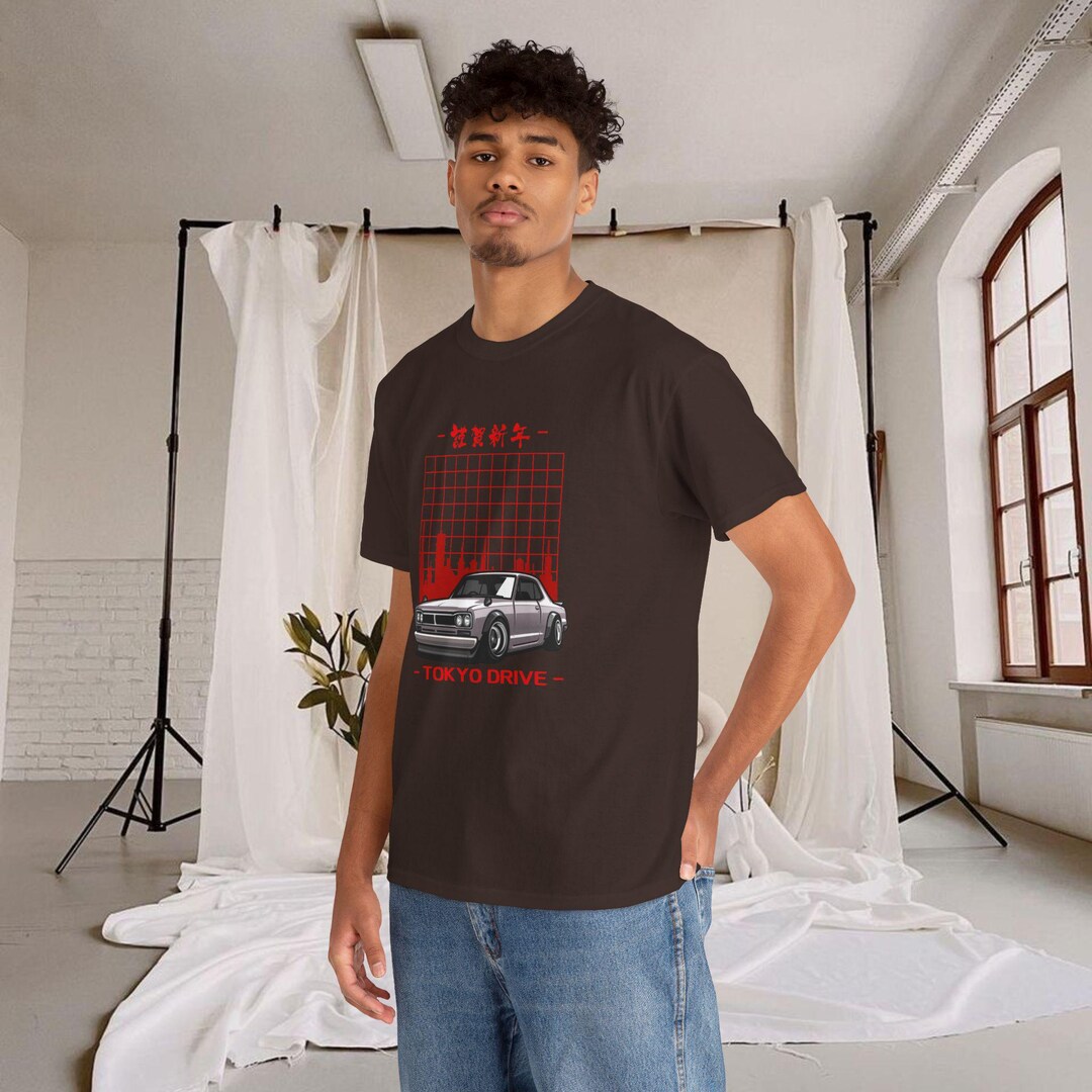 Streetwear Shirt for Car Enthusiasts Tokyo Drive Nissan Graphic Tshirt ...