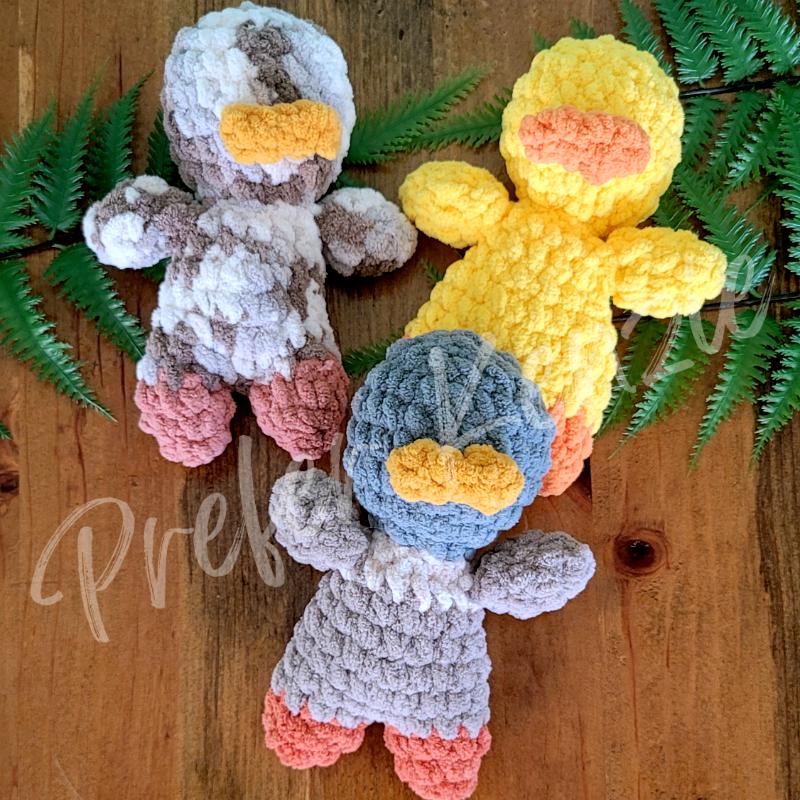 Mini Mallard Duck Crochet Pattern •  Amigurumi Duck PDF Pattern • No Sew Plush Duck Toy Pattern •  Soft Yarn Stuffed Animal DIY - Thumbnail 4