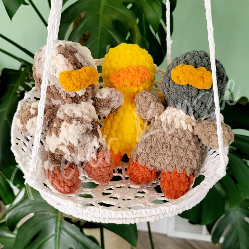Mini Mallard Duck Crochet Pattern •  Amigurumi Duck PDF Pattern • No Sew Plush Duck Toy Pattern •  Soft Yarn Stuffed Animal DIY - Thumbnail 2