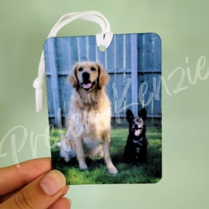 Custom Pet Photo Air Freshener • Personalized Pet Gift • Pet Memorial Air Freshener • Picture Freshie Gift • Pet Lover Gift