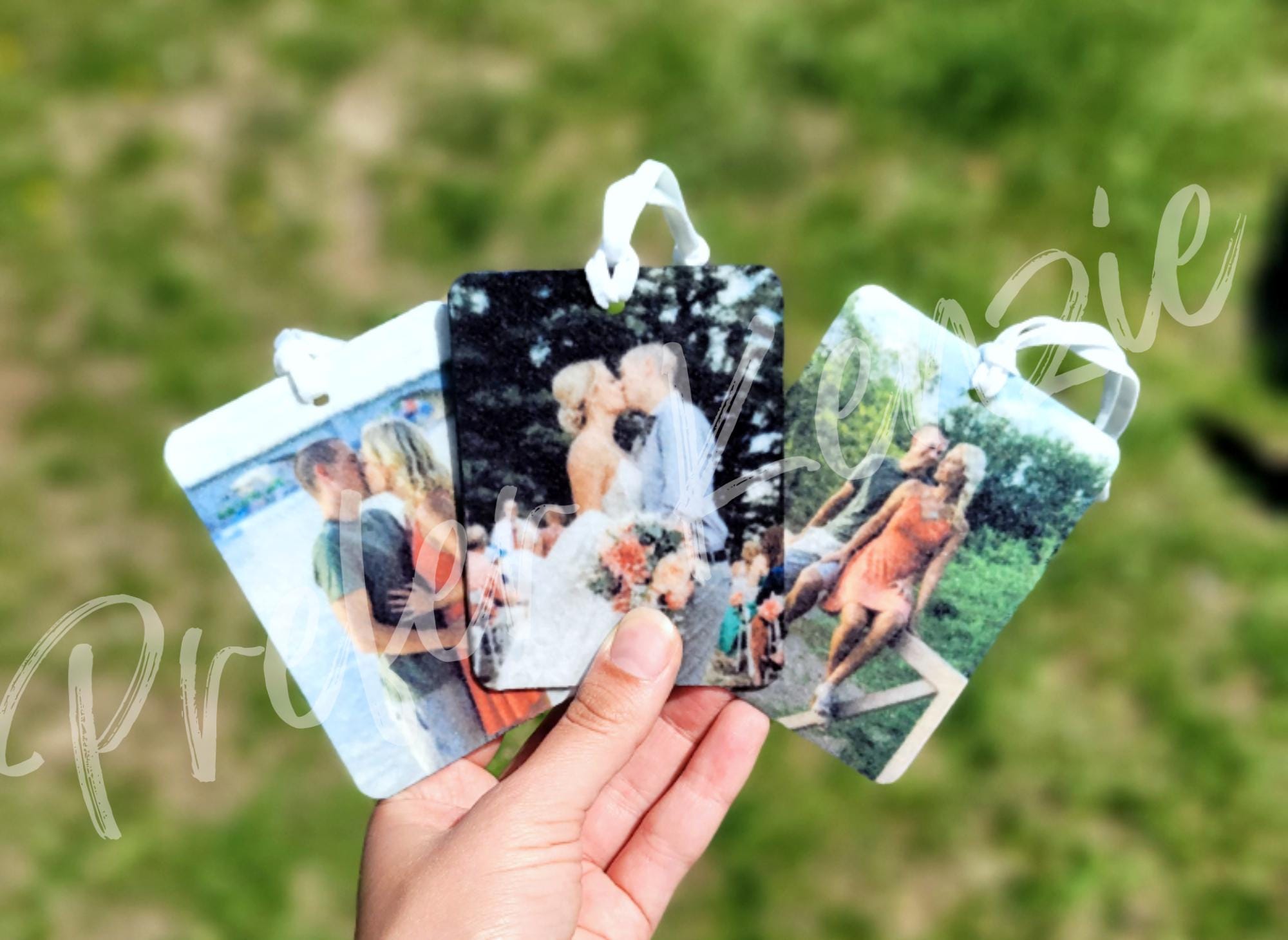 Personalized Photo Air Freshener • Mother-in-Law Gift • Wedding Keepsake • Picture Freshie Gift • Cute Bridal Party Gift - Thumbnail 2