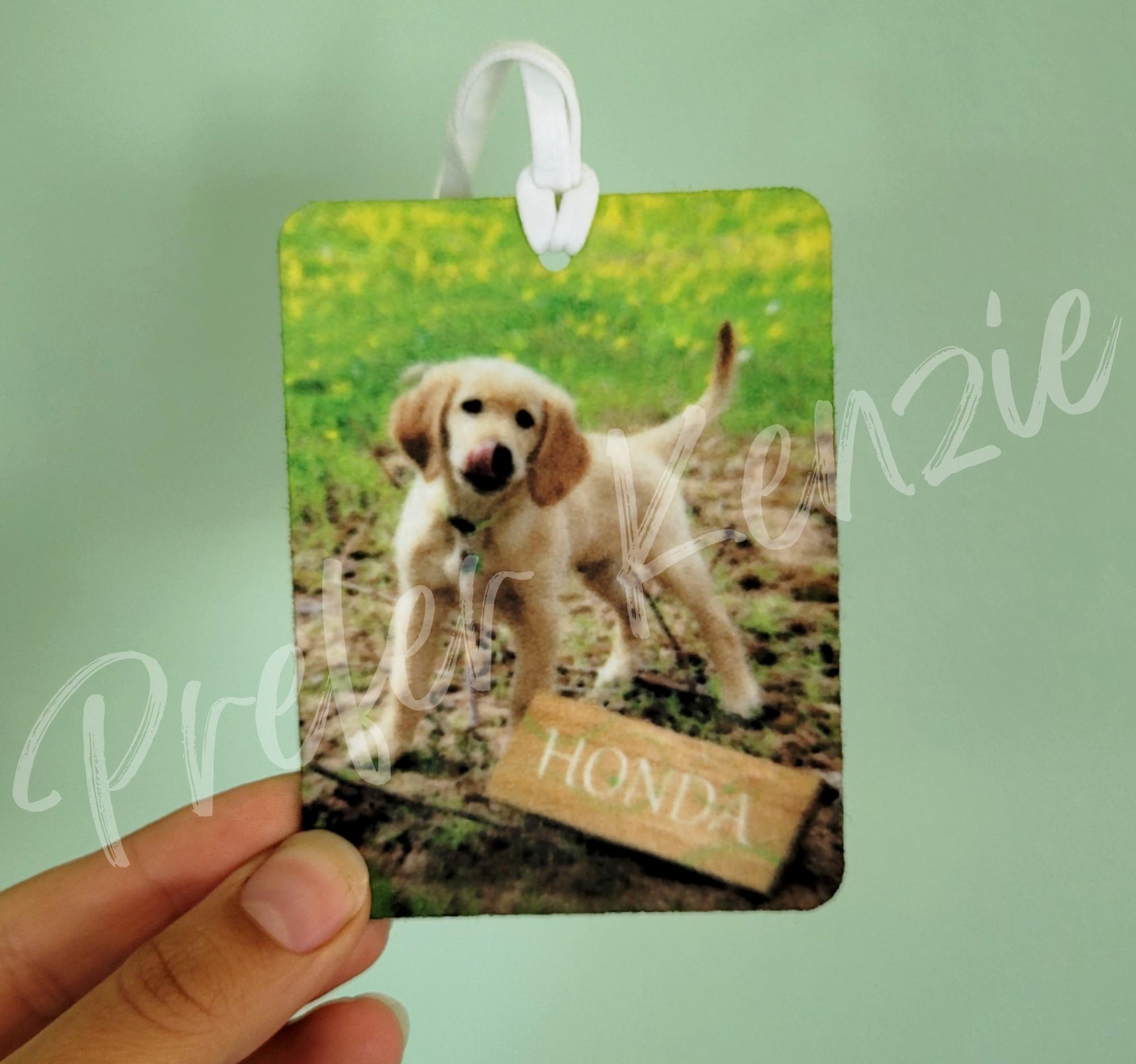 Custom Pet Photo Air Freshener • Personalized Pet Gift • Pet Memorial Air Freshener • Picture Freshie Gift • Pet Lover Gift - Thumbnail 3