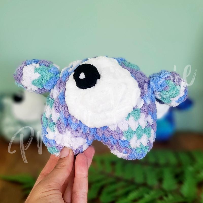 Mini Monster Crochet Pattern • One-Eyed Plush PDF • Beginner Amigurumi Pattern • Soft Yarn DIY Toy • One Eye Monster Crochet Download - Thumbnail 3