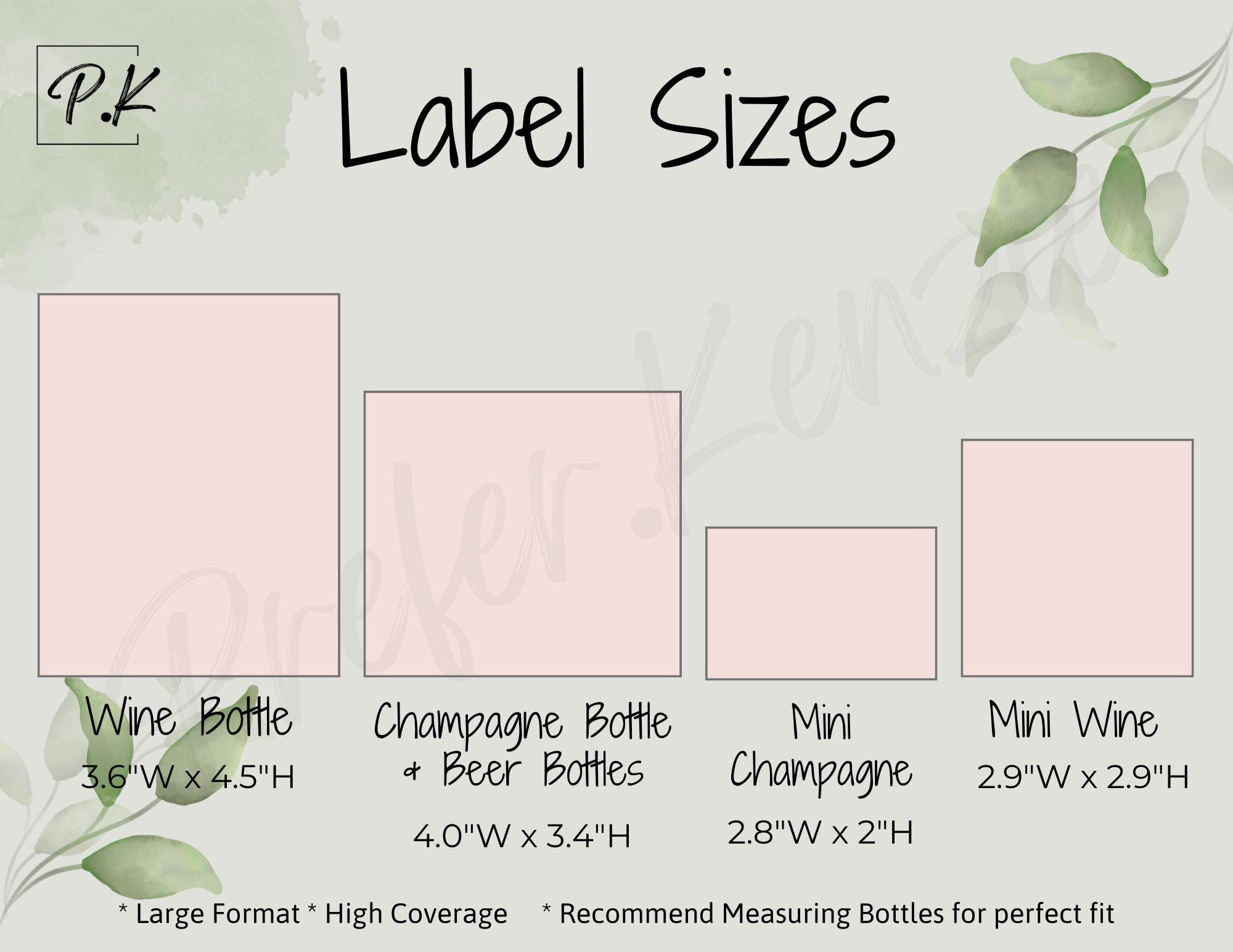 Photo Arch Personalized Labels • Custom Bottle Stickers • Easy Gift Idea • Wine • Champagne • Mini Sizes • Waterproof - Thumbnail 7
