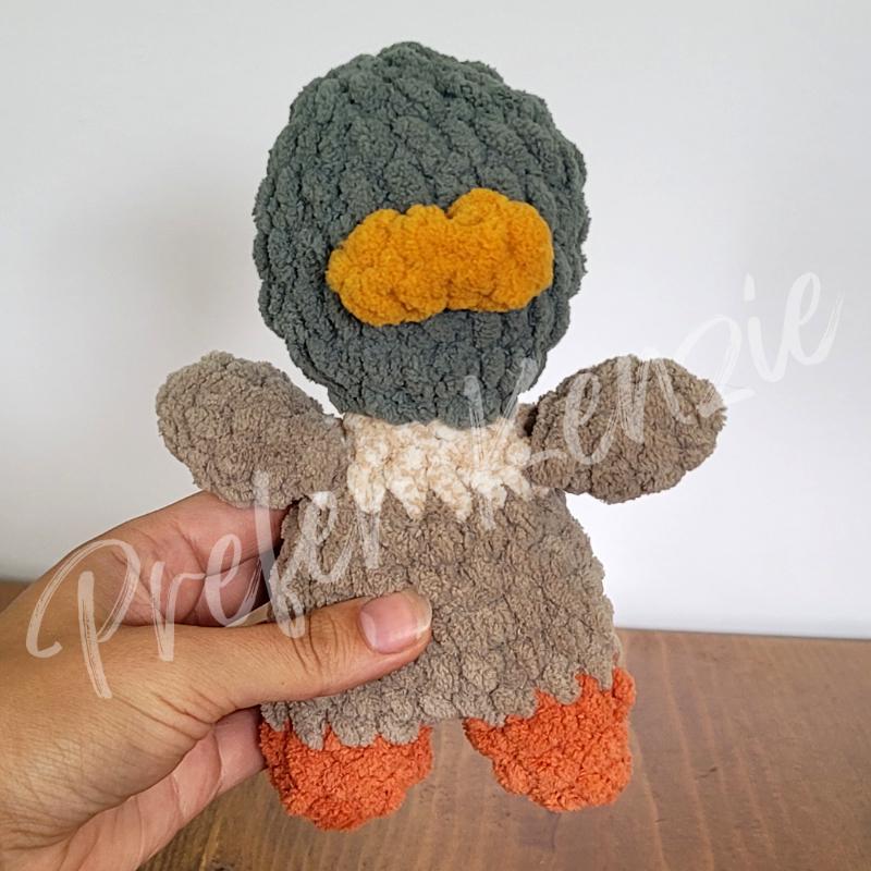 Mini Duck Plushie • Baby Safe Crochet Duck Toy • Handmade Soft Yarn Plush • Crochet Duck Mallard • Baby Stuffed Animal Gift - Thumbnail 7