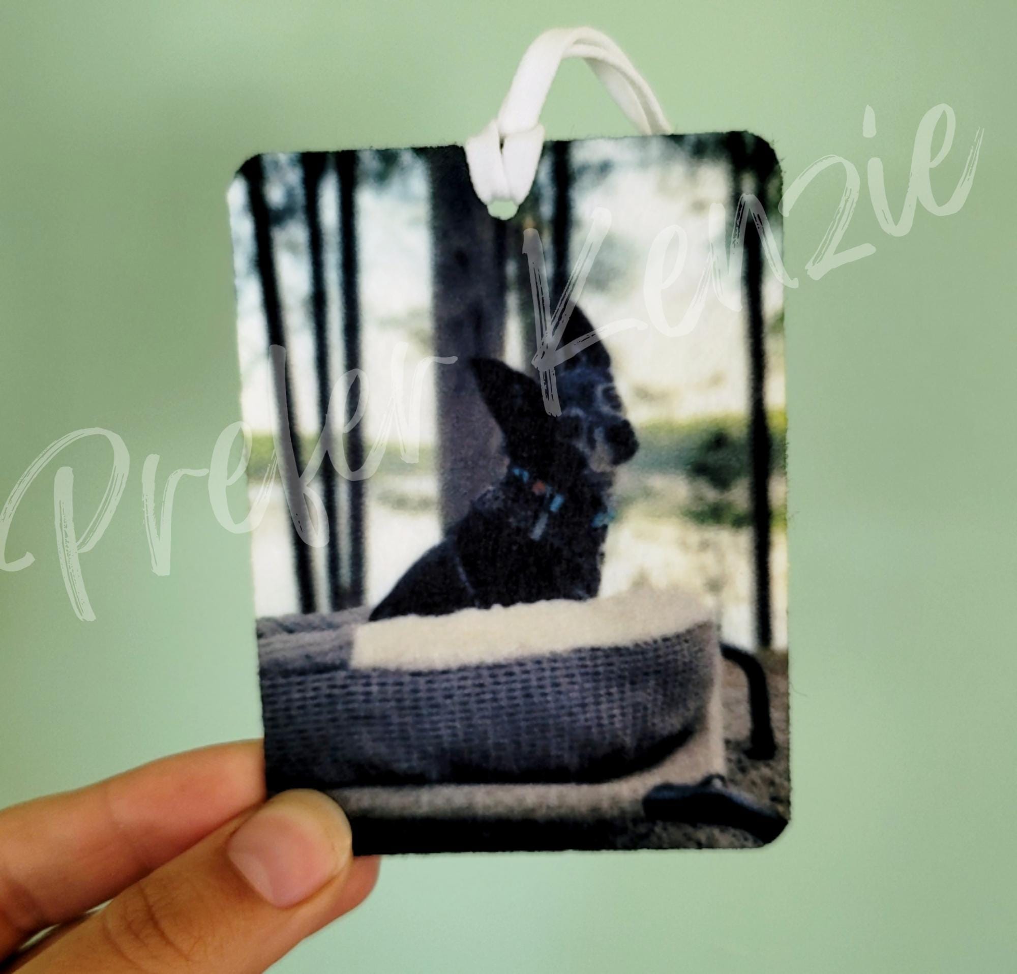 Custom Pet Photo Air Freshener • Personalized Pet Gift • Pet Memorial Air Freshener • Picture Freshie Gift • Pet Lover Gift - Thumbnail 4