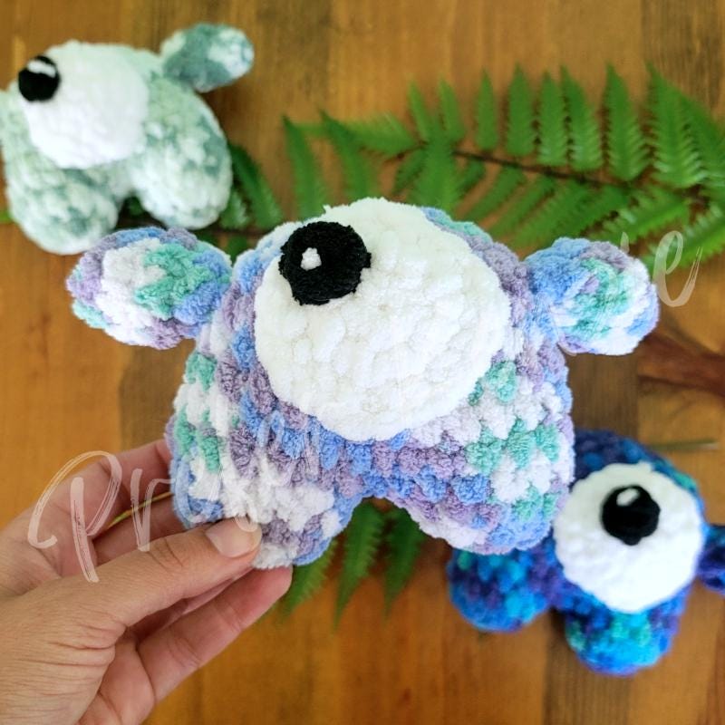 Mini Monster Crochet Pattern • One-Eyed Plush PDF • Beginner Amigurumi Pattern • Soft Yarn DIY Toy • One Eye Monster Crochet Download - Thumbnail 4