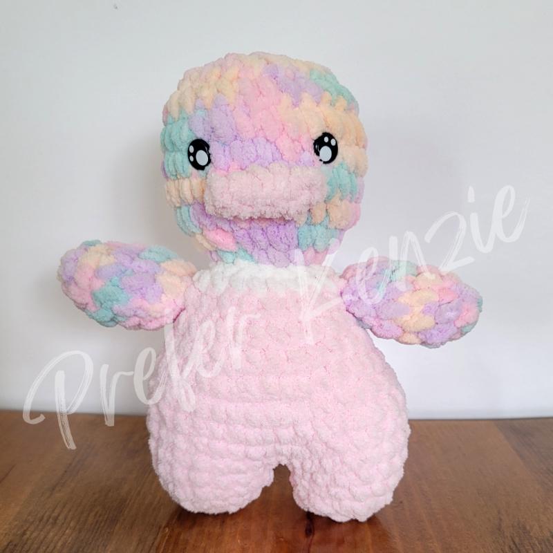 Duck Plushie • Crochet Duck Toy • Handmade Soft Yarn Plush • Crochet Duck Mallard •  Ready to Ship Stuffed Animal Gift - Thumbnail 3