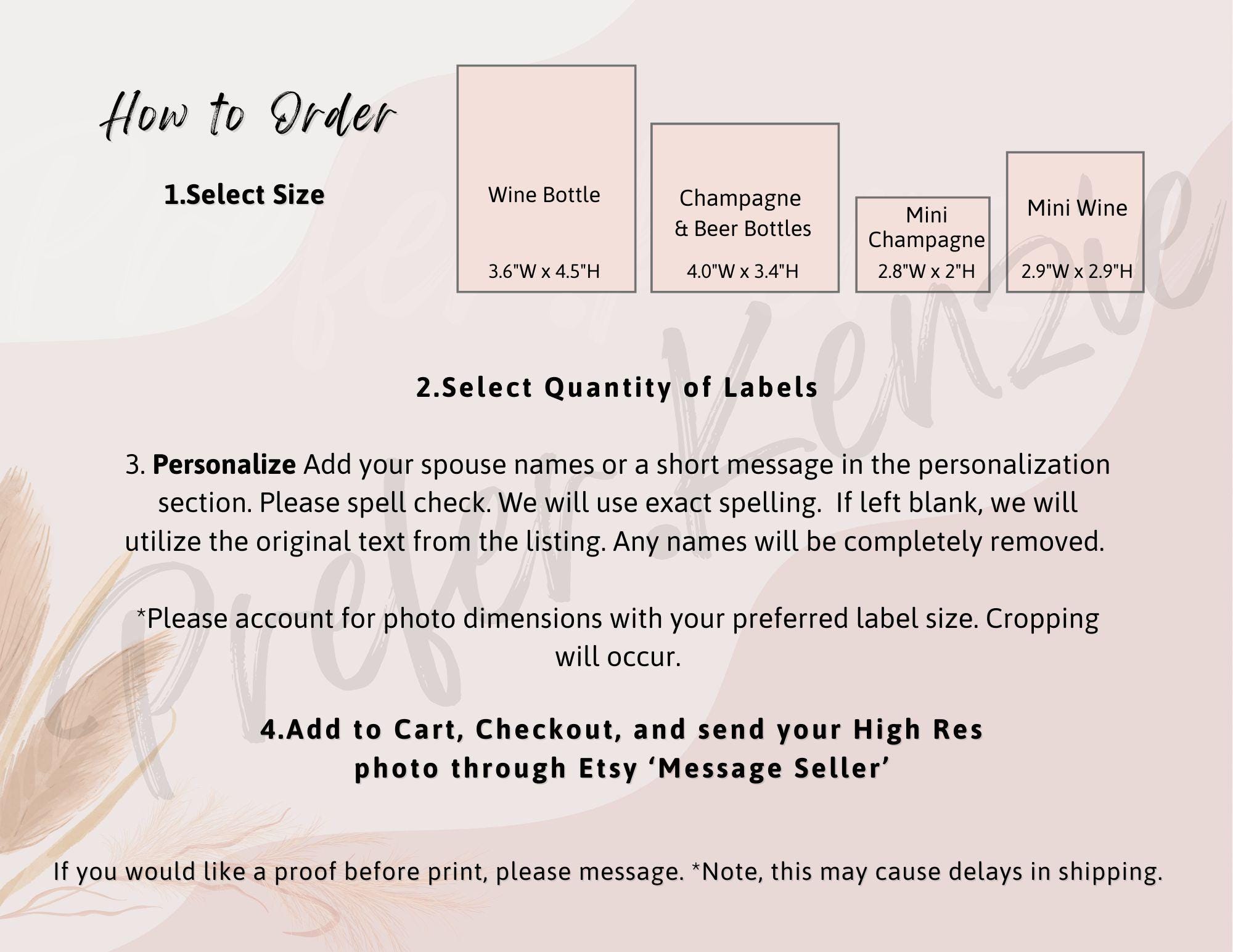 Personalized Photo Wine Labels • Custom Polaroid Bottle Stickers • Easy Gift Idea • Wine • Champagne • Mini Sizes • Waterproof - Thumbnail 3