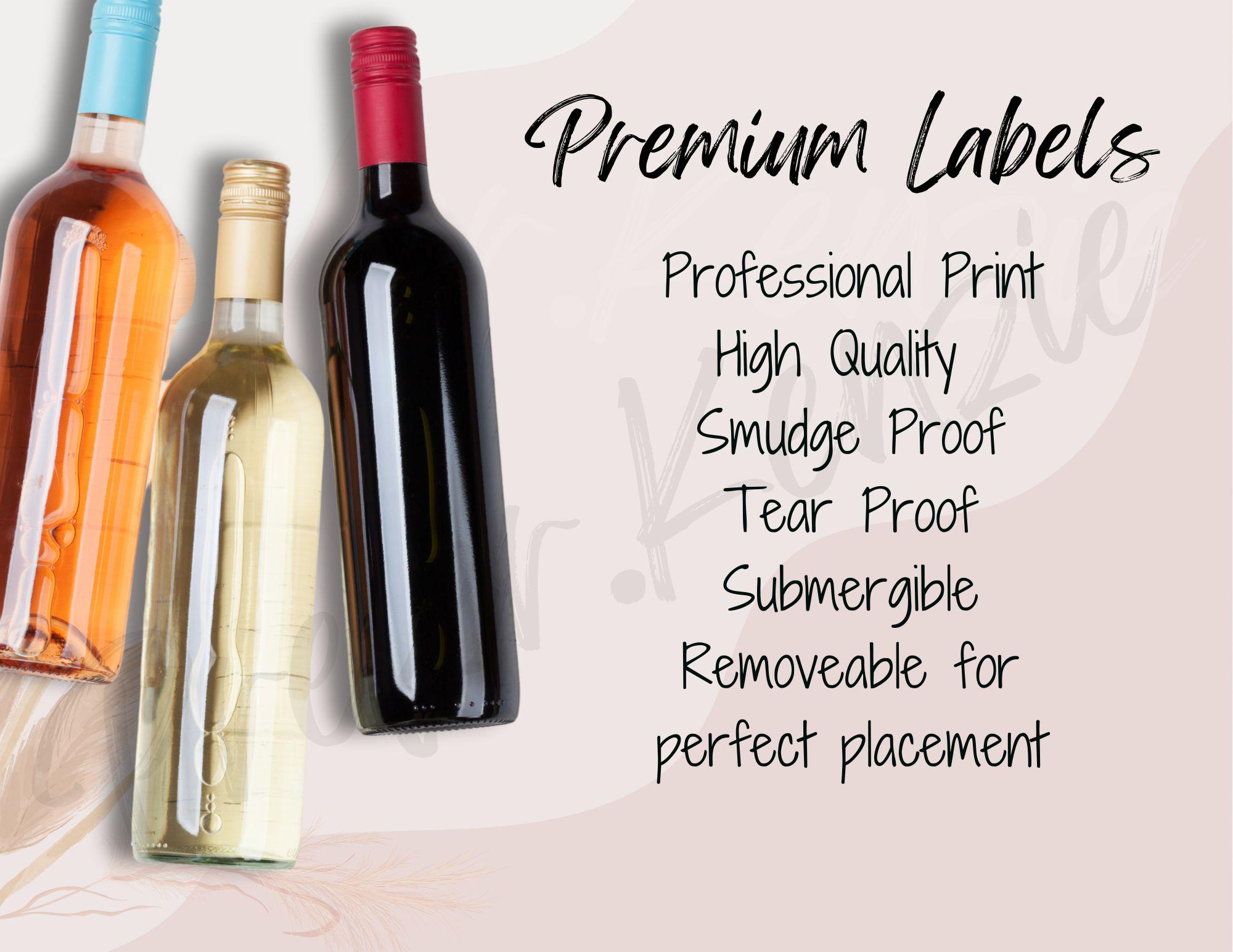 Personalized Photo Wine Labels • Custom Polaroid Bottle Stickers • Easy Gift Idea • Wine • Champagne • Mini Sizes • Waterproof - Thumbnail 4