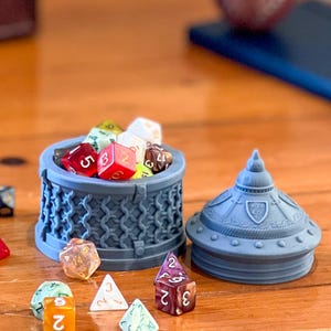 Fighter dice box dungeons and dragons player accessory dice vault for d&d tabletop gaming cosplay prop Role Play RPG Gaming dice jail ttrpg