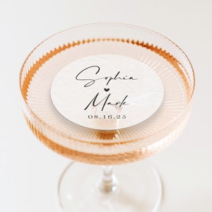 Edible Drink Toppers Wedding Decorations Personalized Cocktail Garnishes Wedding Party Favors for Cocktail Decorations Custom Wedding Favors