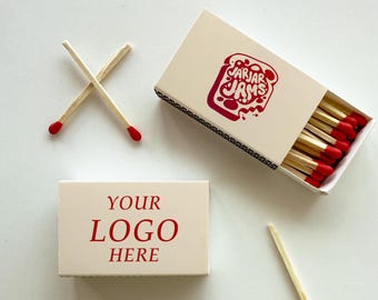 Personalized Matches, Custom Double-sided Logo Matchbox, Large Match Boxes, Custom Logo Matches, Custom Matchbooks, Matches for Business
