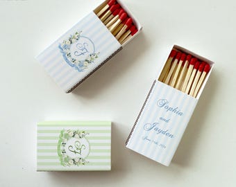 Personalized Wedding Matchbook Favors, Custom Wedding Day Gift, Color Printed, Wedding Custom Matchboxes, Wedding Favors for Guests in Bulk
