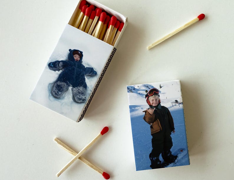 Personalized Matches, Custom Double-sided Logo Matchbox, Large Match Boxes, Custom Logo Matches, Custom Matchbooks, Matches for Business image 6