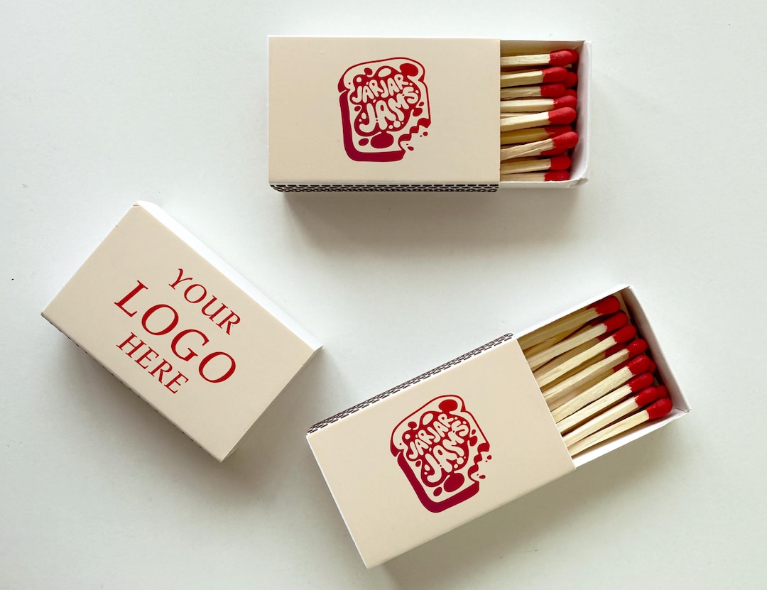 Printed Match Custom Double-sided Logo Matchbox, Printed Match Boxes, Personalized ...