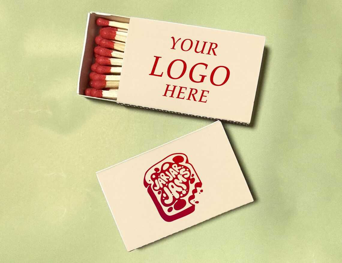 Printed Match Custom Double-sided Logo Matchbox, Printed Match Boxes, Personalized ...