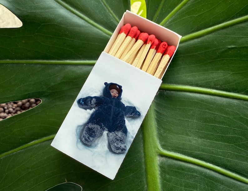 Personalized Matches, Custom Double-sided Logo Matchbox, Large Match Boxes, Custom Logo Matches, Custom Matchbooks, Matches for Business image 5