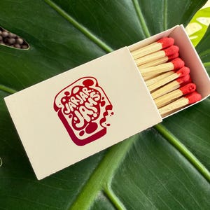 Personalized Matches, Custom Double-sided Logo Matchbox, Large Match Boxes, Custom Logo Matches, Custom Matchbooks, Matches for Business image 4