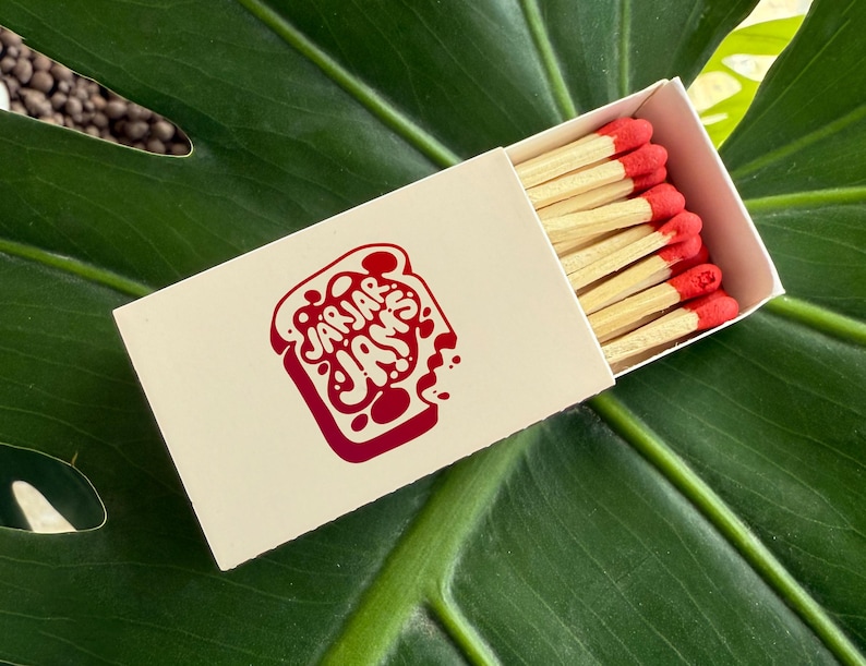 Personalized Matches, Custom Double-sided Logo Matchbox, Large Match Boxes, Custom Logo Matches, Custom Matchbooks, Matches for Business image 4